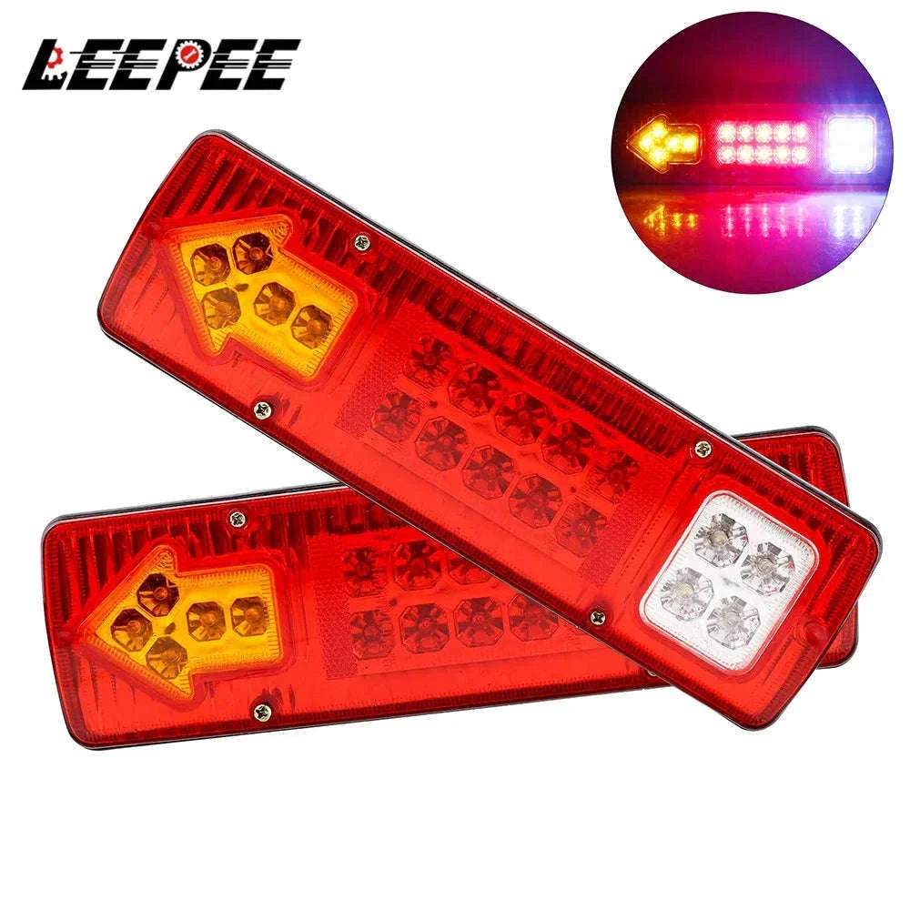 19LED Tail Light Assembly for Trucks, Trailers and Vans-12V