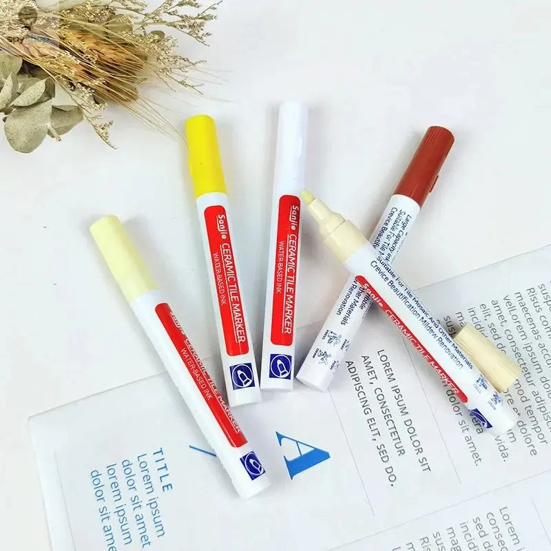 1PC Ceramic tile bathroom wall floor tile gap color repair anti-mildew waterproof whiteboard color repair pen Spy-shop.com