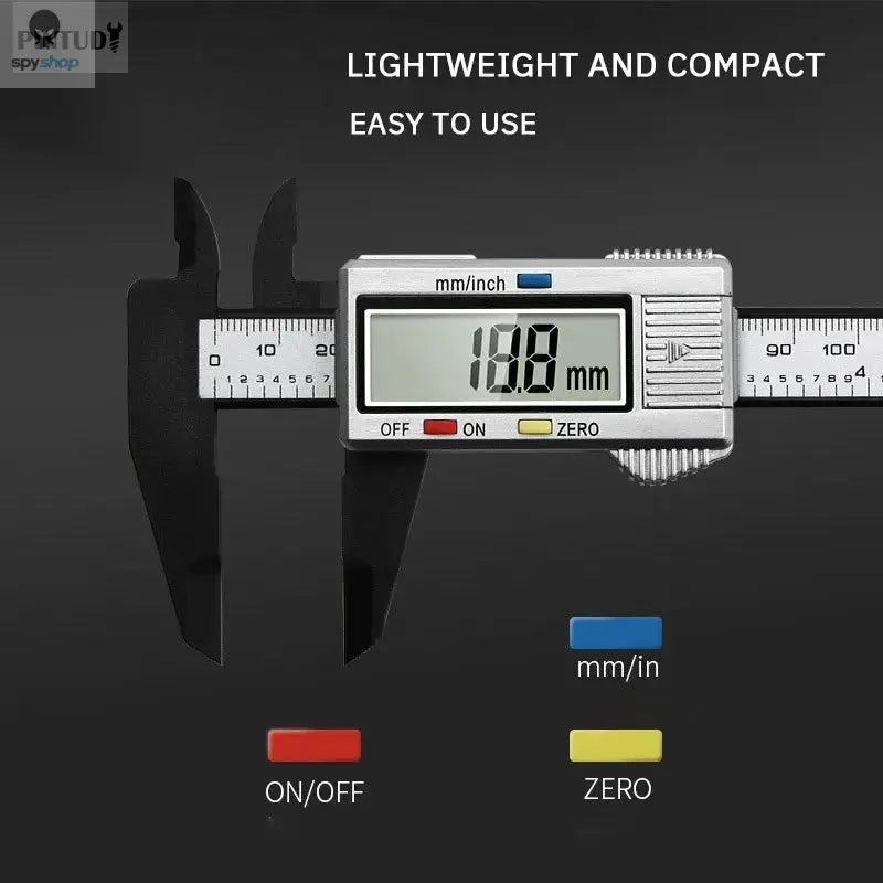 1PC Plastic Vernier Caliper Digital Display Caliper Mini Text Play Caliper Student Vernier Ruler 0 to 150mm Measuring Tool