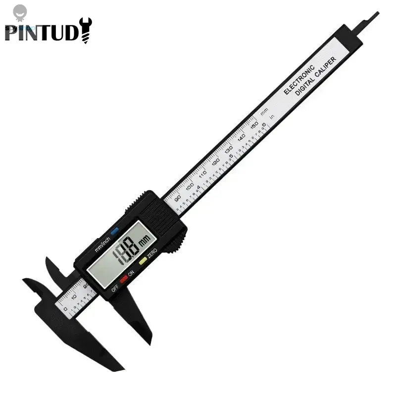 1PC Plastic Vernier Caliper Digital Display Caliper Mini Text Play Caliper Student Vernier Ruler 0 to 150mm Measuring Tool