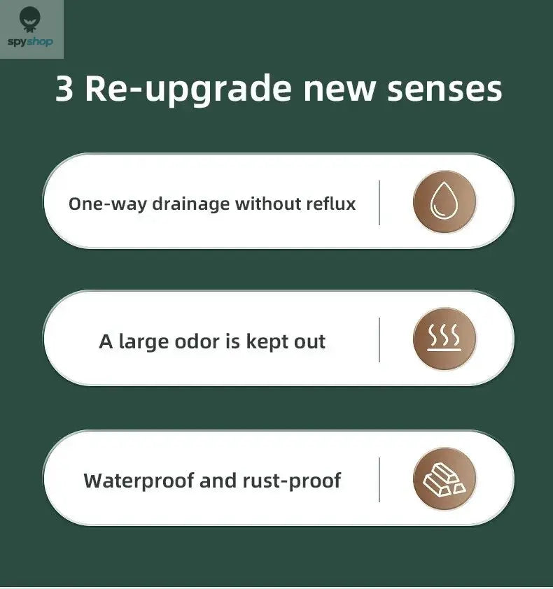 1PCS Washbasin Leak Plug, Stainless Steel Odor Proof Bouncing Core, Press Type Sink Drain, Universal Accessory for Washbasin Spy-shop.com