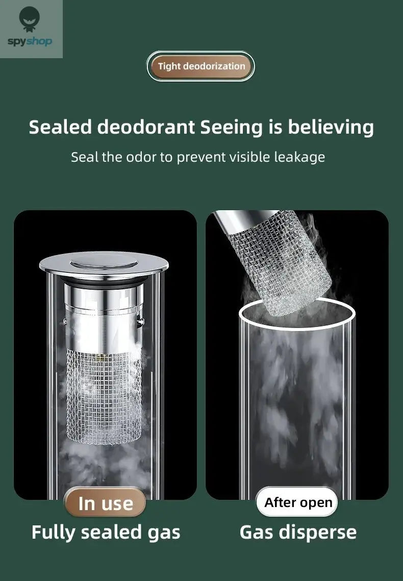 1PCS Washbasin Leak Plug, Stainless Steel Odor Proof Bouncing Core, Press Type Sink Drain, Universal Accessory for Washbasin Spy-shop.com