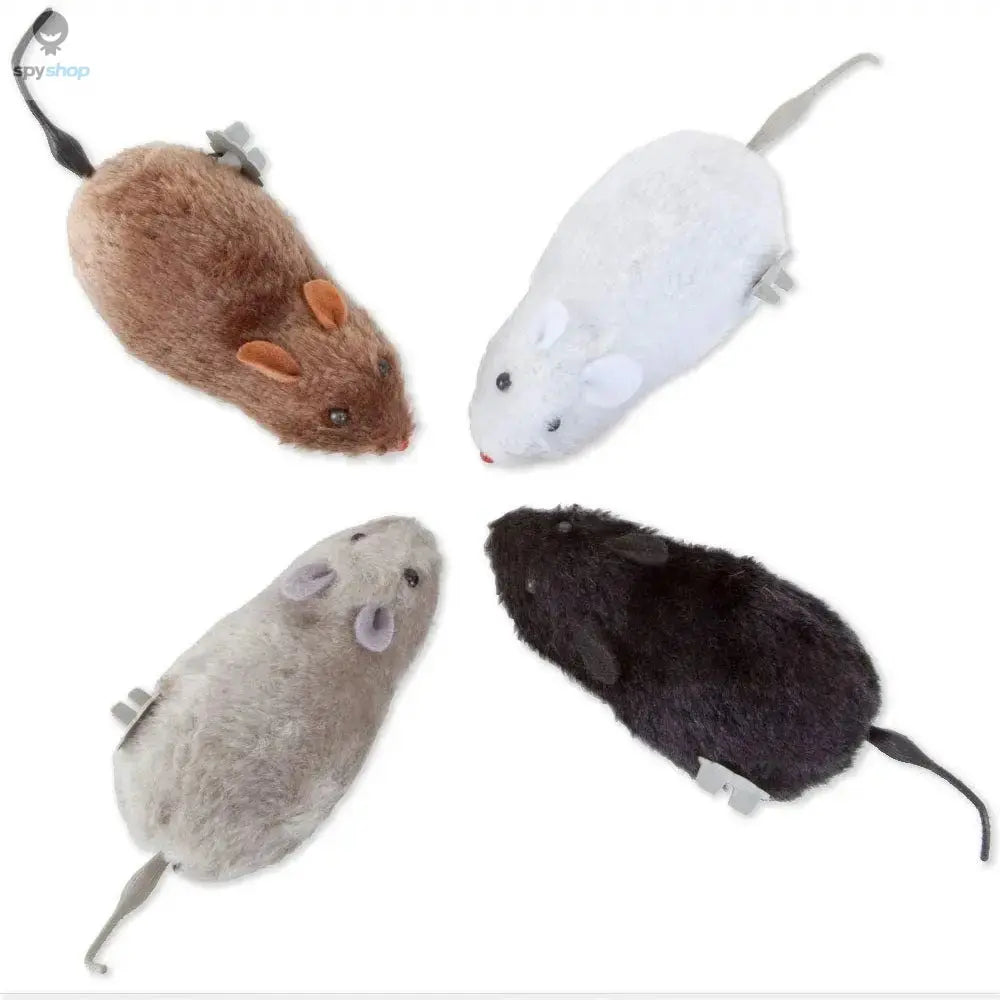 1Pc Funny Lifelike Plush Mouse Running Rat Toy for Cats Dogs Tail Mouse Pets Kids Random Color Spy-shop.com
