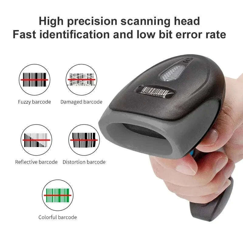 1D/2D QR Code Scanner USB Wired Handheld Barcode Reader-Default Title