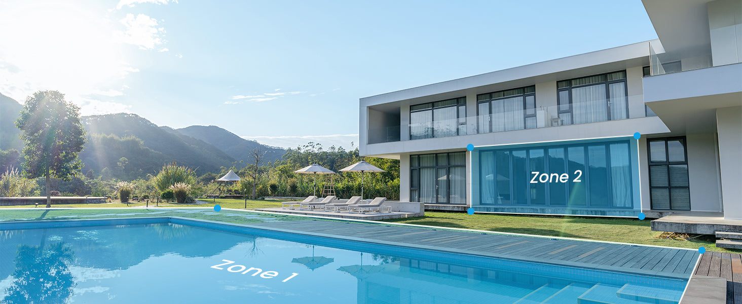 IeGeek 2K 3MP wireless outdoor WiFi monitoring camera -360 ° pan tilt outdoor wireless solar humanoid detection intelligent