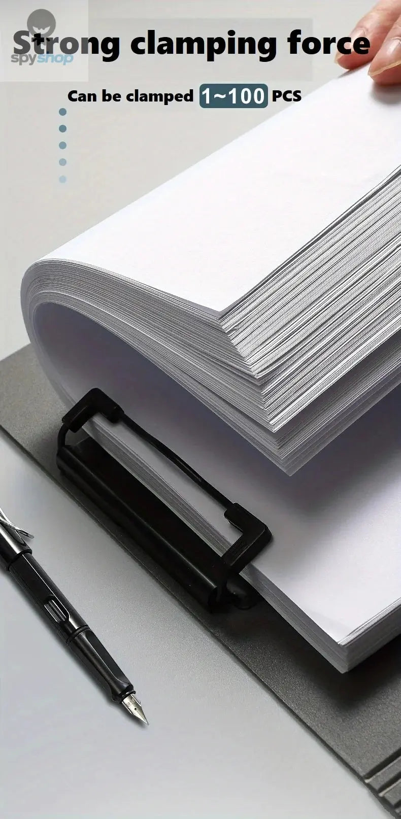 1pc A4 File Folders, Documents Organizer, Clipboard With Cover, Paper Folder For Business & School, Stationery & Office Supplies Spy-shop.com