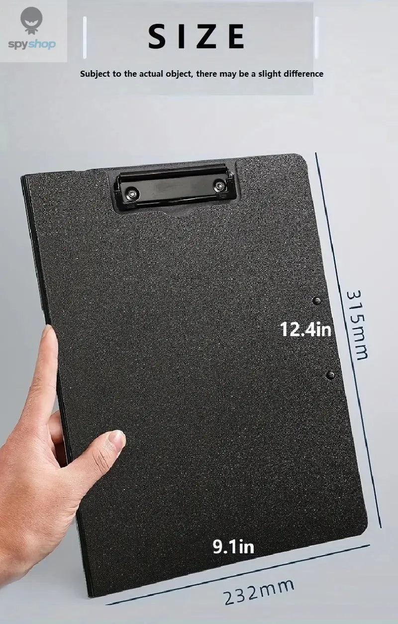 1pc A4 File Folders, Documents Organizer, Clipboard With Cover, Paper Folder For Business & School, Stationery & Office Supplies Spy-shop.com