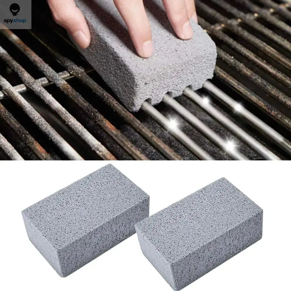 1pc BBQ Grill Cleaning Brush Brick Block Barbecue Cleaning Stone Pumice Brick For Barbecue Rack Outdoor Kitchen BBQ Tools Spy-shop.com