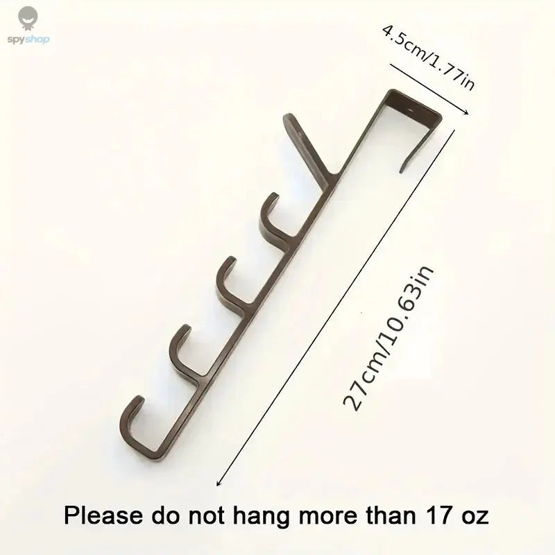 1pc Bedroom Door Hanger Clothes Hanging Rack Over The Door Plastic Home Storage Organization Hooks, Purse Holder For Bags Rails Spy-shop.com