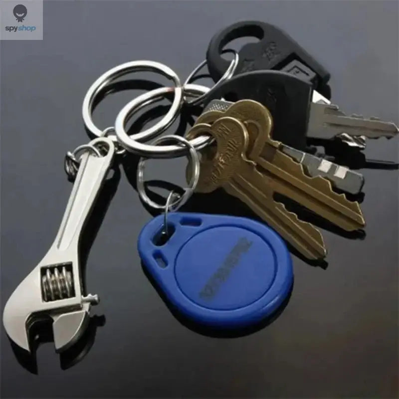 1pc Creative Tool Adjustable Wrench Spanner Key Chain, Metal Keychain For Men Spy-shop.com