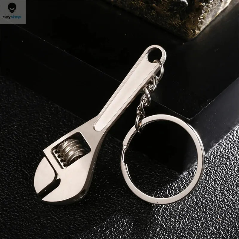 1pc Creative Tool Adjustable Wrench Spanner Key Chain, Metal Keychain For Men Spy-shop.com