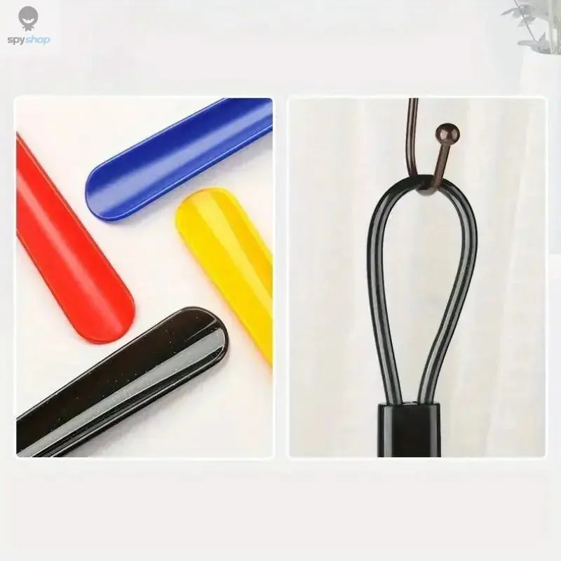 1pc Extra long flexible plastic shoe horns do not require bending durable shoe spoons for pregnant women wearing shoe assistants Spy-shop.com