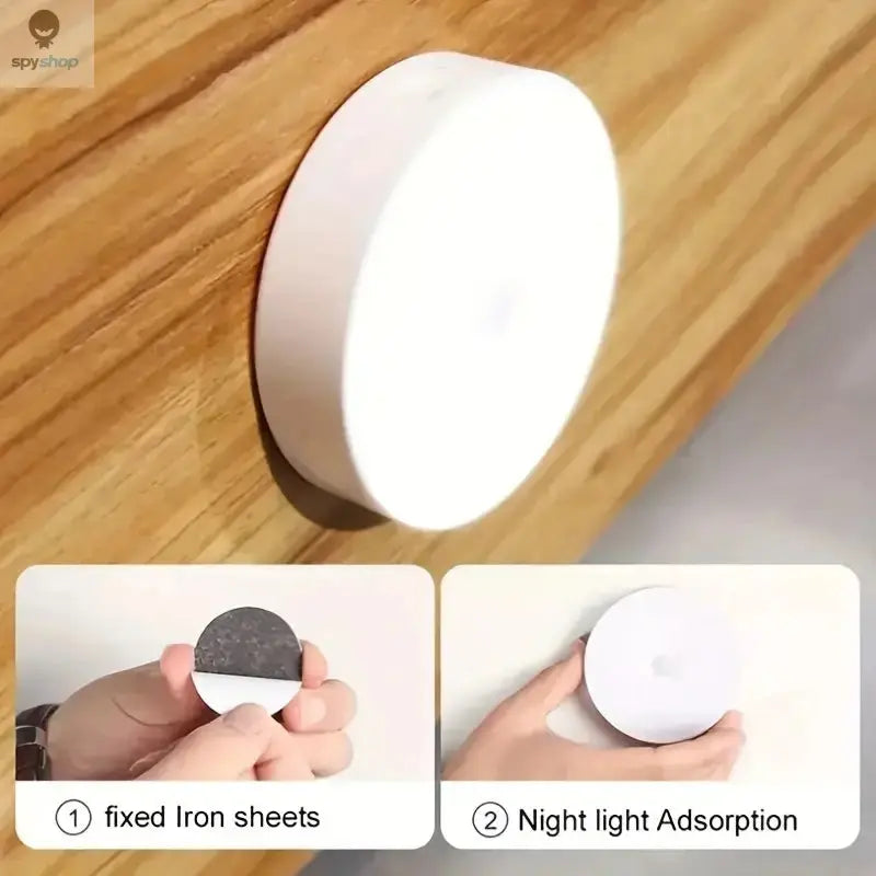 1pc Motion Sensor Night Light - Wireless LED Detector Lamp for Bedroom, Staircase, Closet, and Room Decor- Spy-shop.com