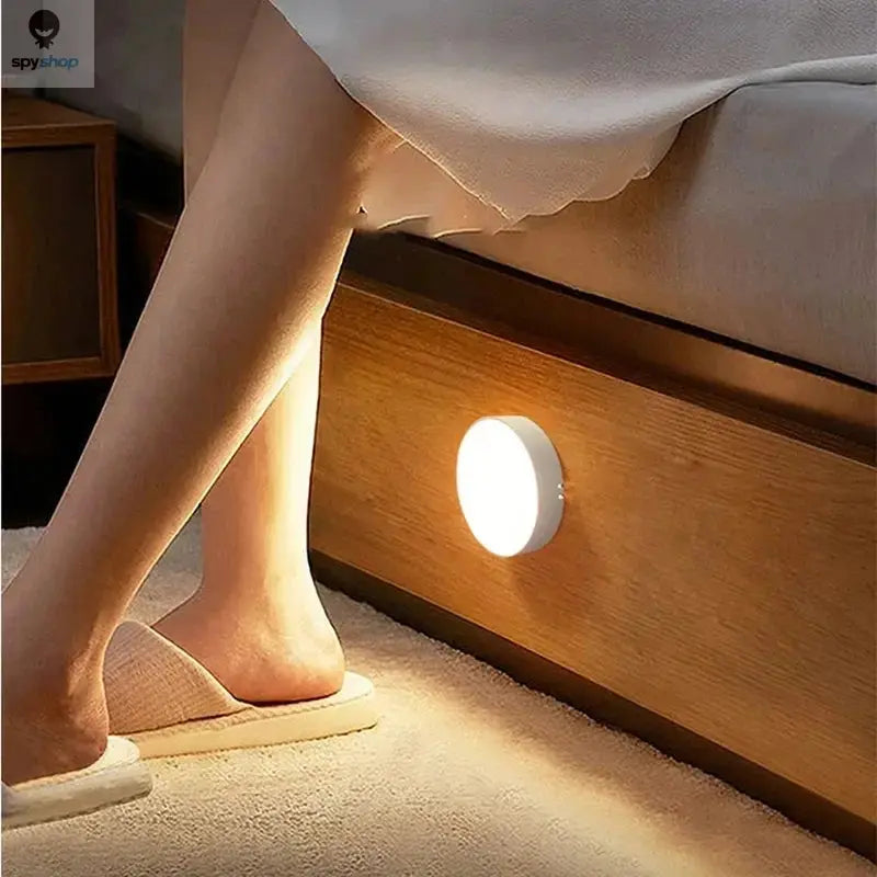 1pc Motion Sensor Night Light - Wireless LED Detector Lamp for Bedroom, Staircase, Closet, and Room Decor- Spy-shop.com