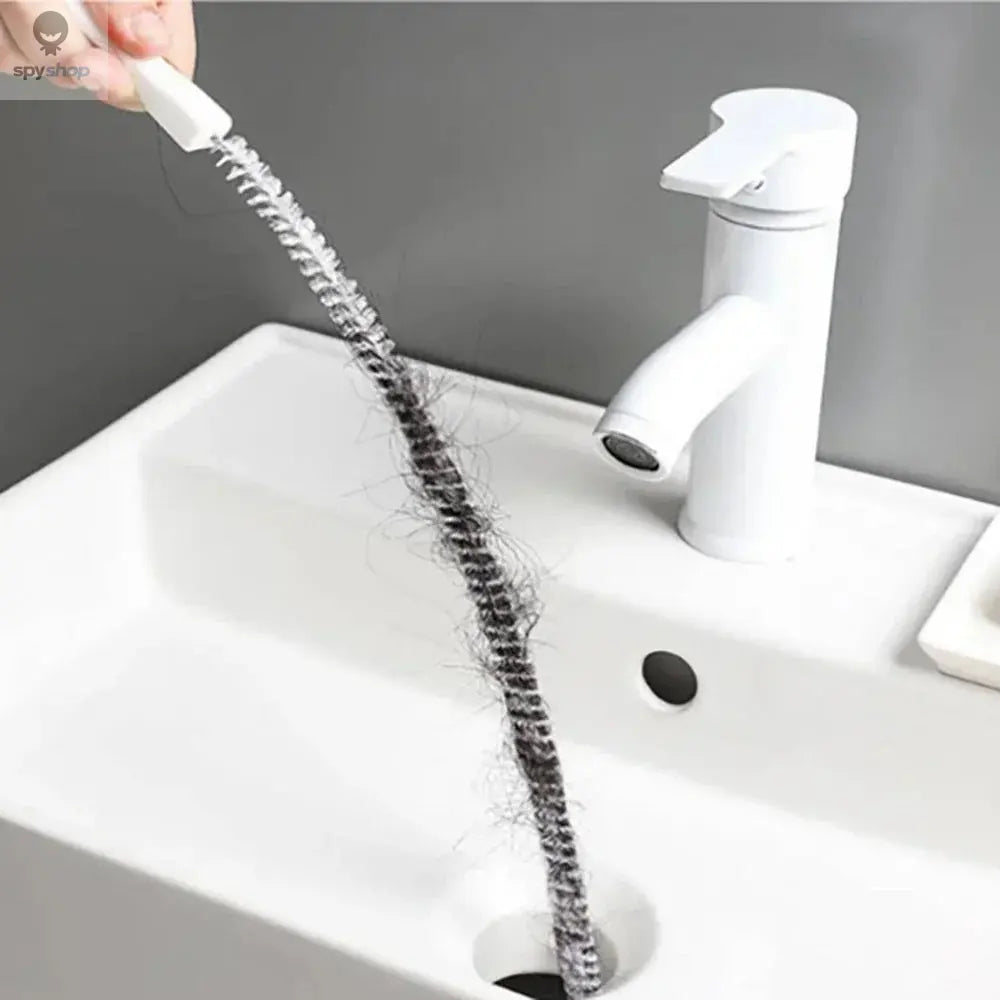 1pc Sink Drain Cleaning Brush, Drain Clog Remover, Bendable Sink Overflow Sewer Drain Brush For Bathroom Kitchen Spy-shop.com