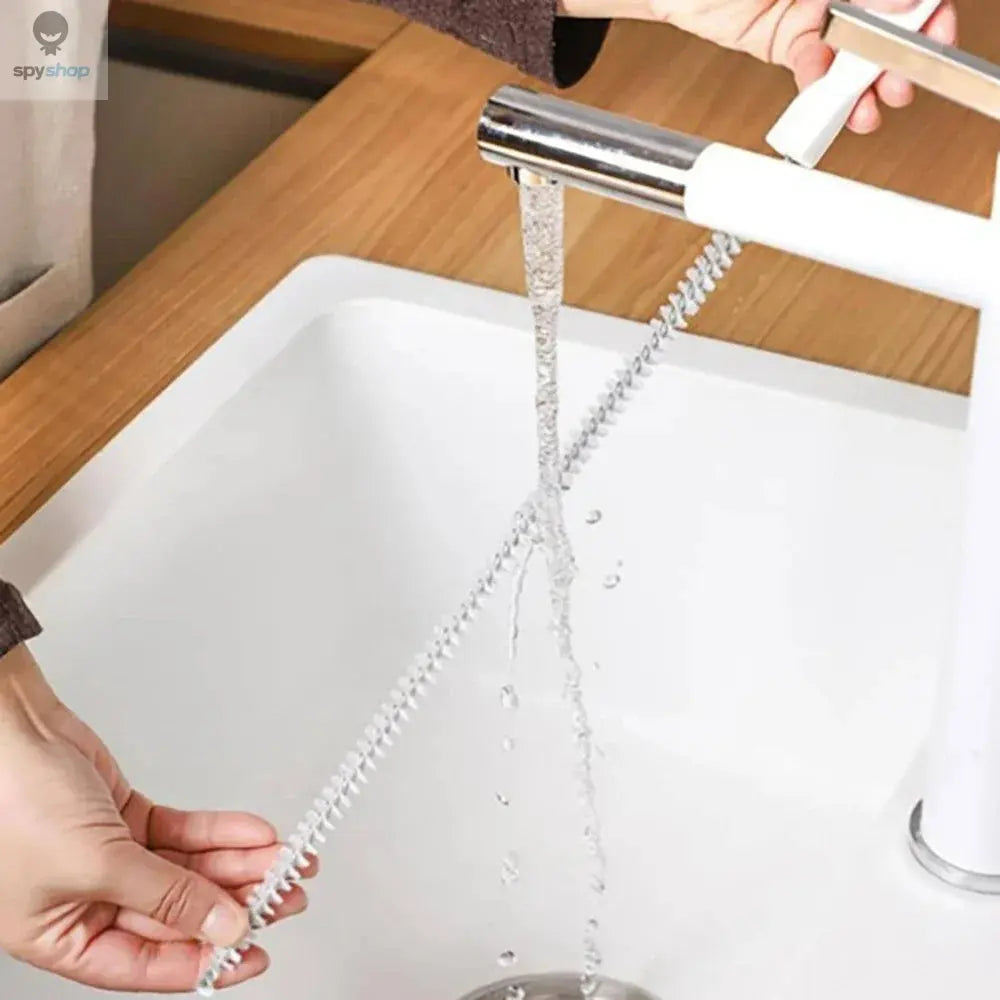 1pc Sink Drain Cleaning Brush, Drain Clog Remover, Bendable Sink Overflow Sewer Drain Brush For Bathroom Kitchen Spy-shop.com