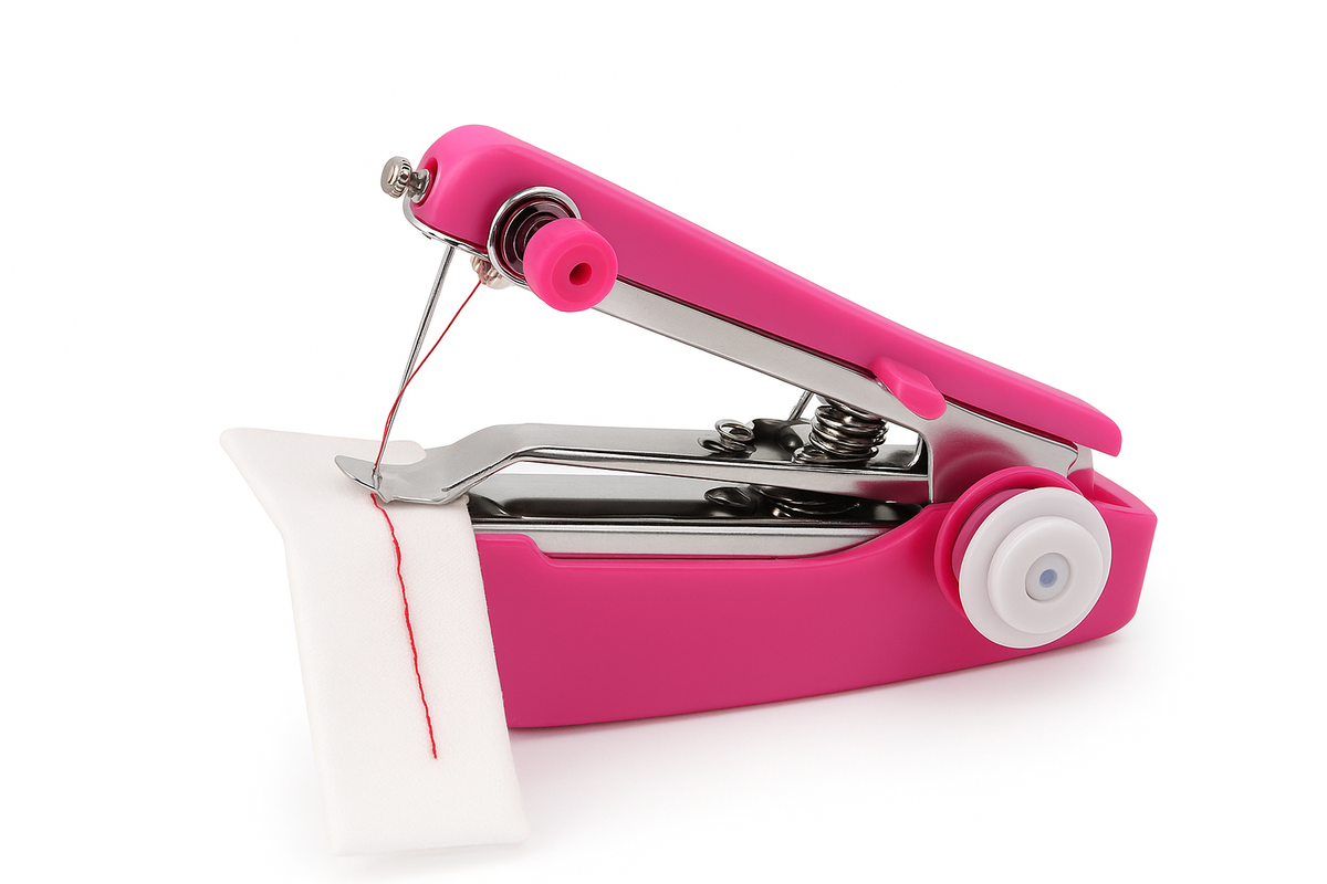 1pc Portable Mini Manual Sewing Machine Simple Operation Sewing Tools Sewing Cloth Fabric Handy Needlework Tool LYQ