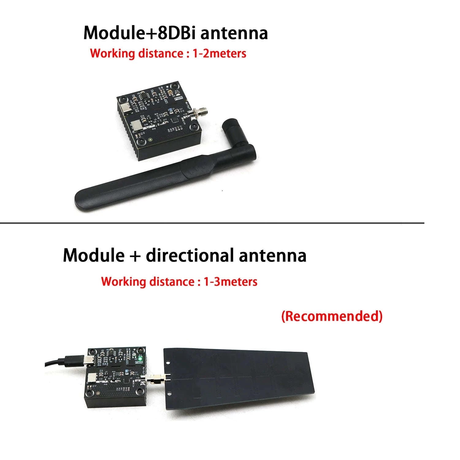1W 2.4GHz VCO Signal Generator Module with Antenna Type-C Power-2.4Ghz W 8DB ANT