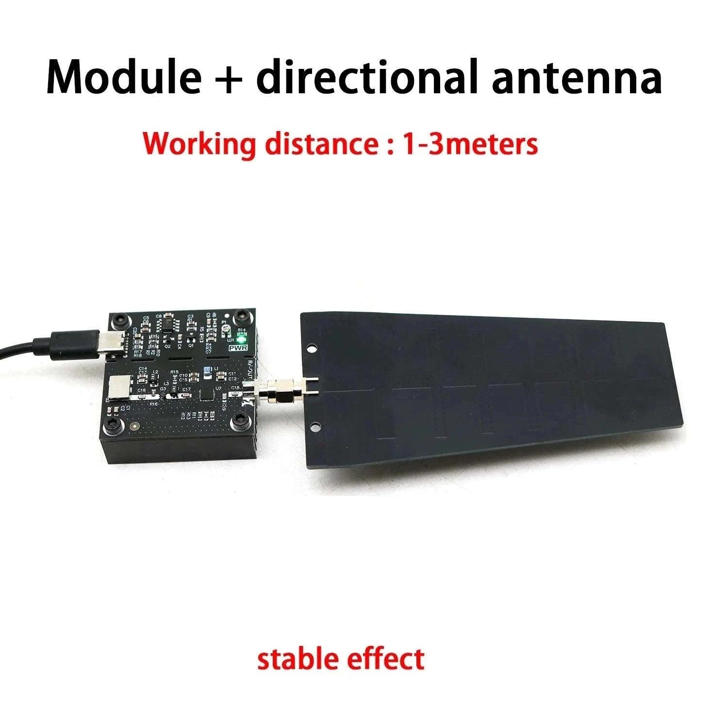 1W 2.4GHz VCO Signal Generator Module with Antenna Type-C Power-2.4Ghz W 8DB ANT