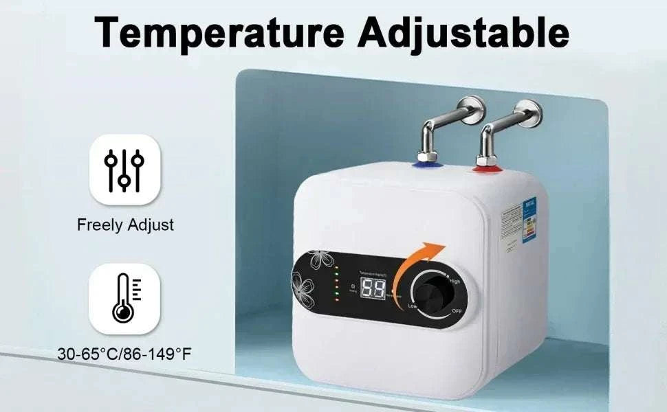2.1 Gallon Mini Tank Water Heater 1500W 110V Under Sink-United States / WHITE / 110V