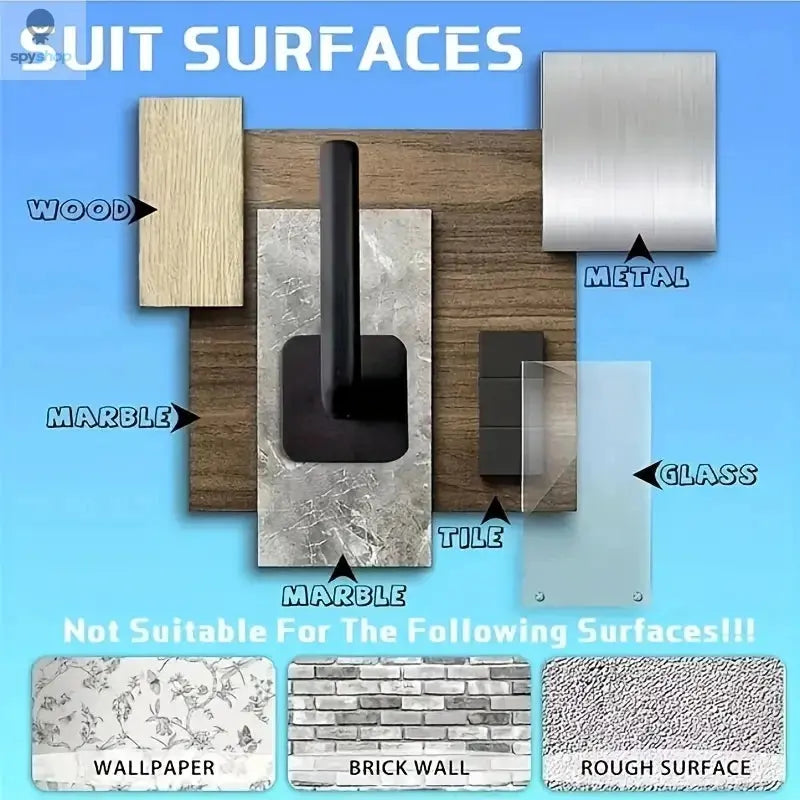 2/4PCS No punching Strong paste hook Shelf Hat rack Adhesive hook Spy-shop.com