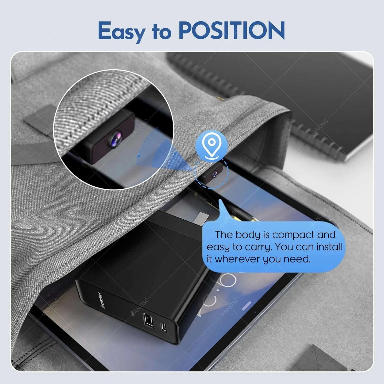 2.4G & 5G WiFi Mini Security Camera Indoor 4K Motion Detection Night Vision-Wifi Cam no TF Card