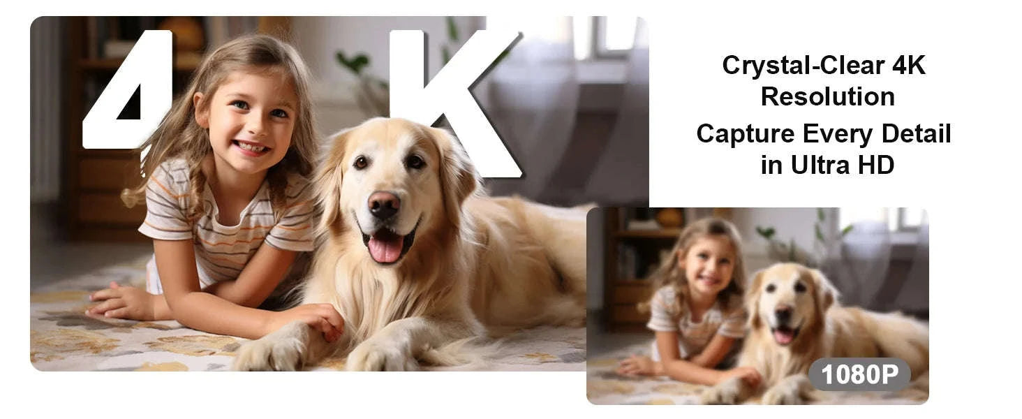 2.4G & 5G WiFi Mini Security Camera Indoor 4K Motion Detection Night Vision-Wifi Cam no TF Card