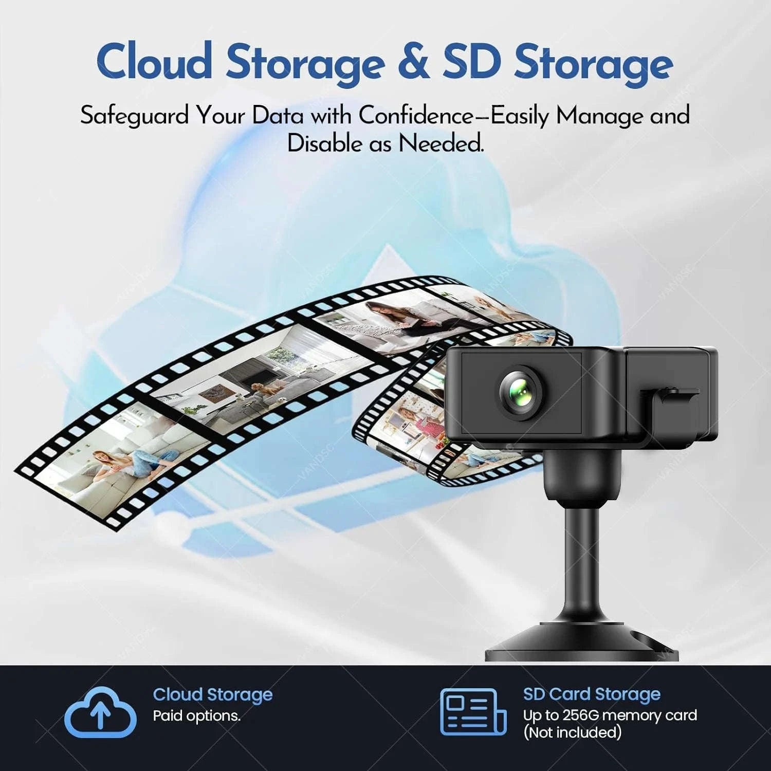 2.4G & 5G WiFi Mini Security Camera Indoor 4K Motion Detection Night Vision-Wifi Cam no TF Card