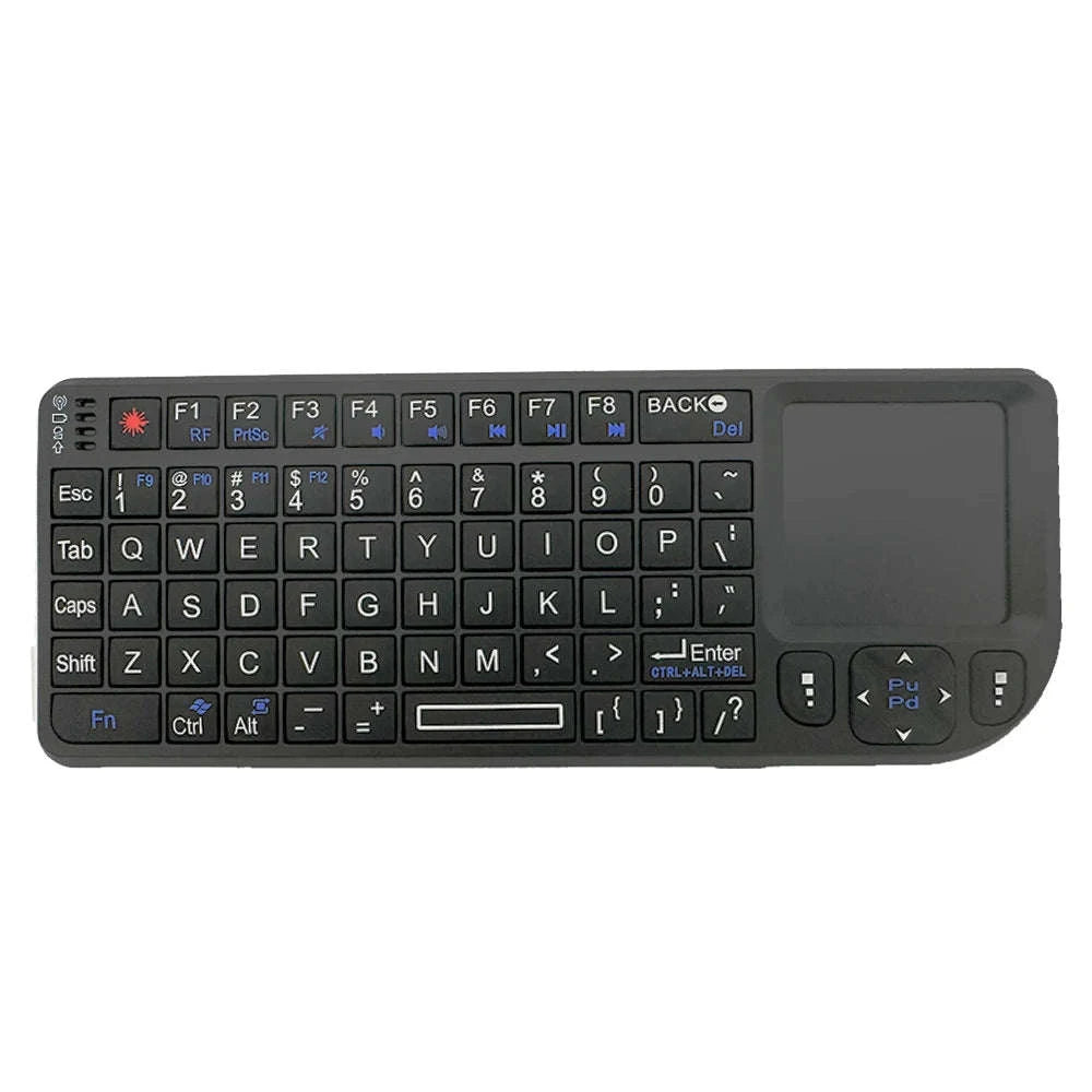 2.4G Wireless Keyboard with Backlight and Touchpad-Spanish / White-Backlit