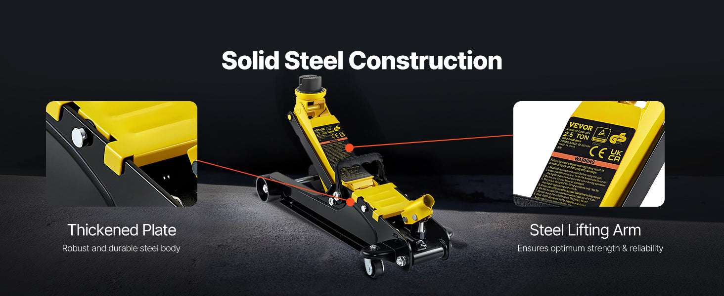 2.5 Ton Low Profile Floor Jack Steel Pneumatic Car Jack-2.5T / CZECH REPUBLIC