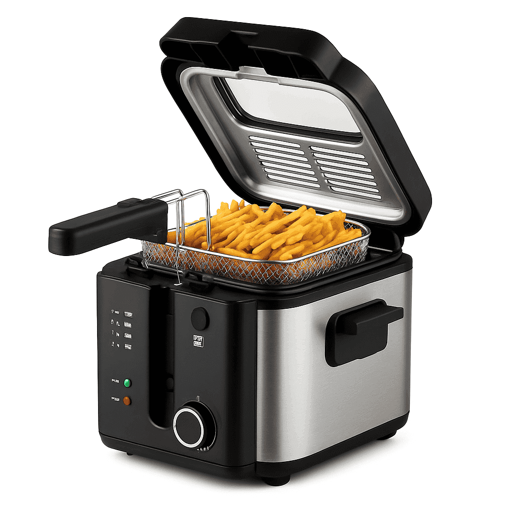 2.5L 1500W Electric Deep Fryer with Adjustable Thermostat-2.5L / Single Tank / US|United States