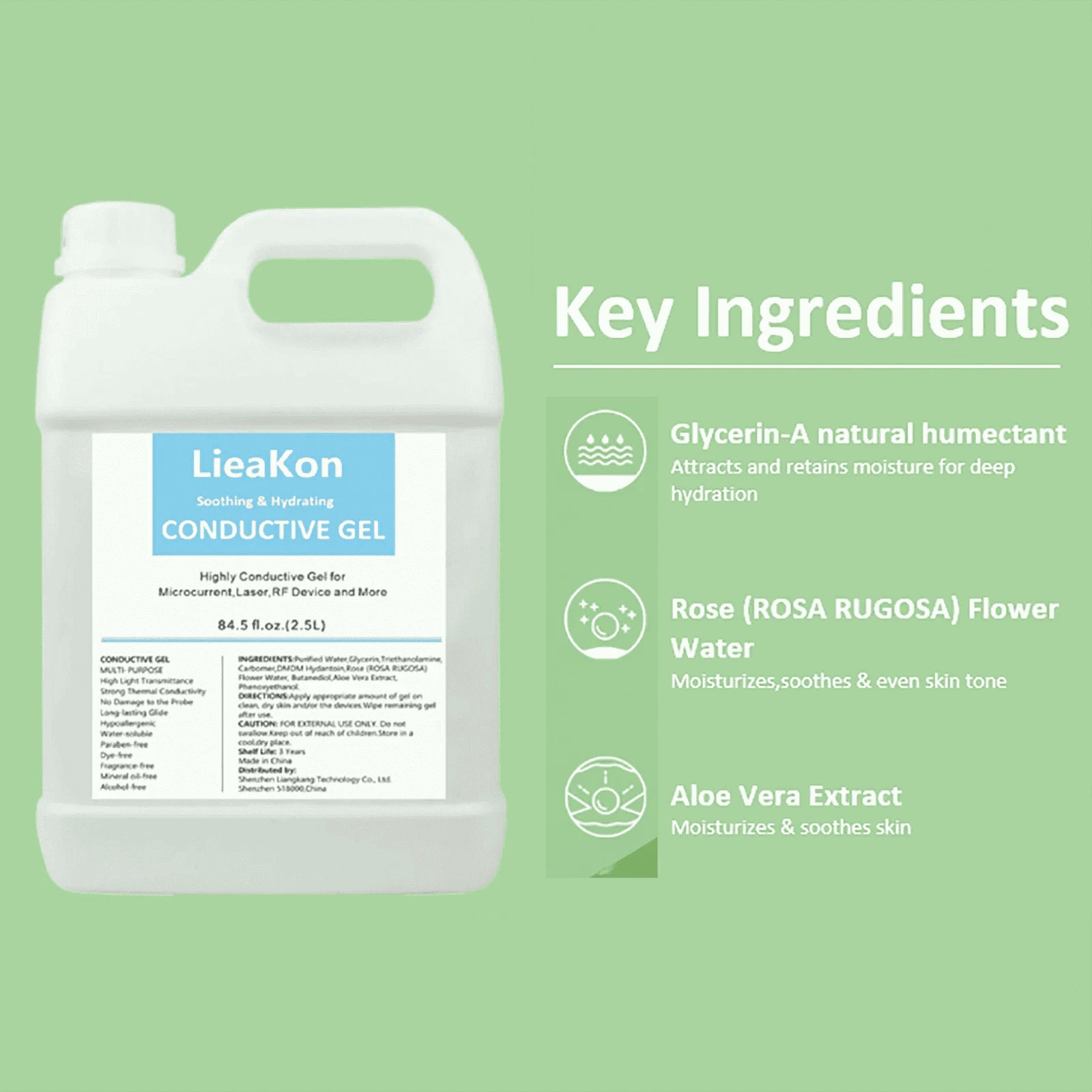 2.5L Clear Conductive Gel for Ultrasound and Beauty Devices-2.5L / CZECH REPUBLIC