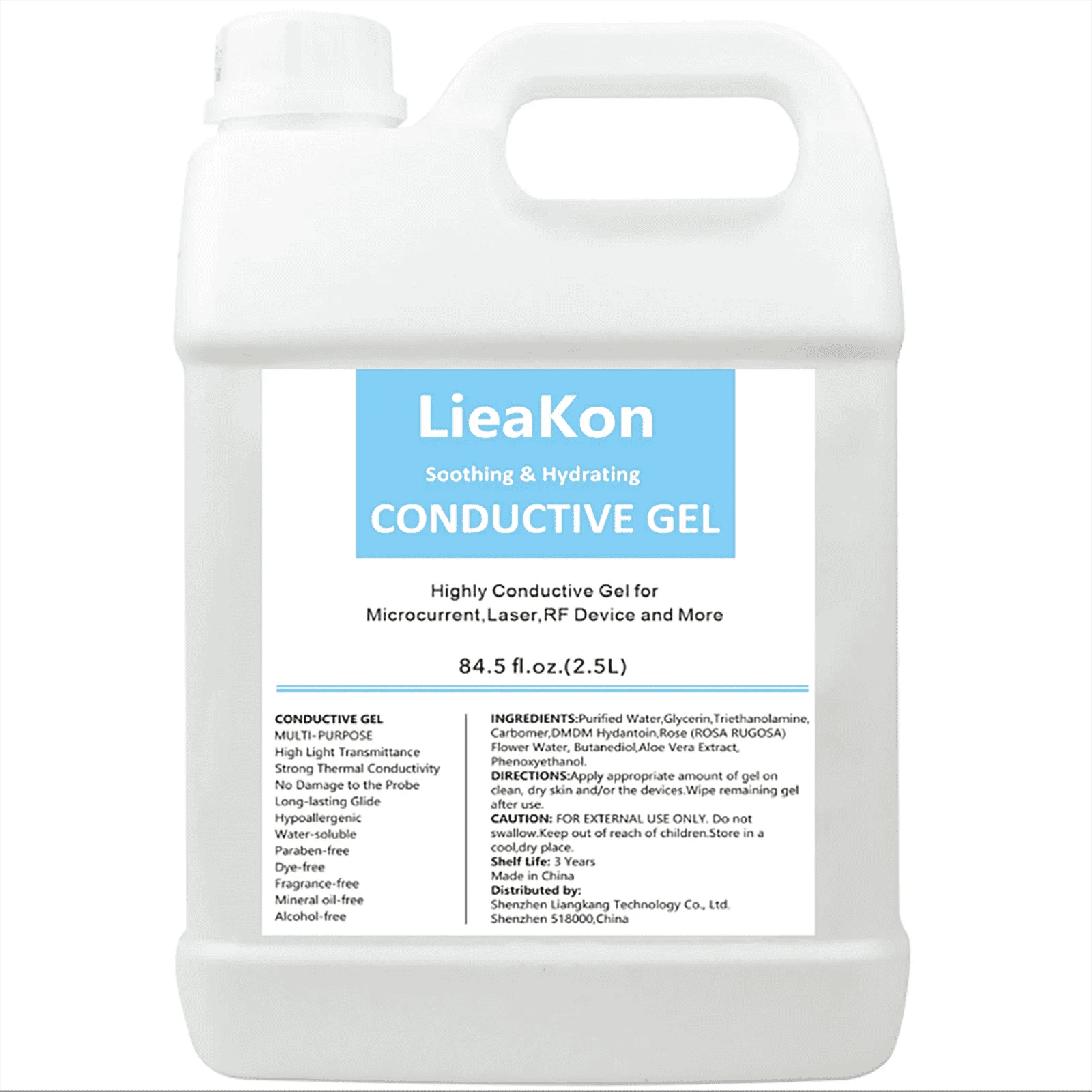 2.5L Clear Conductive Gel for Ultrasound and Beauty Devices-2.5L / CZECH REPUBLIC