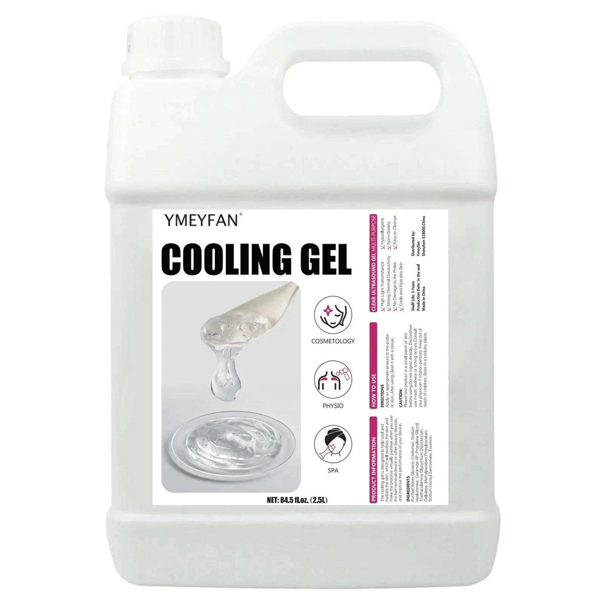 2.5L Clear Conductive Gel for Ultrasound and Beauty Devices-2.5L / CZECH REPUBLIC