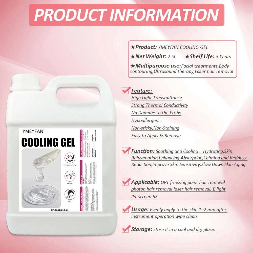 2.5L Clear Conductive Gel for Ultrasound and Beauty Devices-2.5L / CZECH REPUBLIC