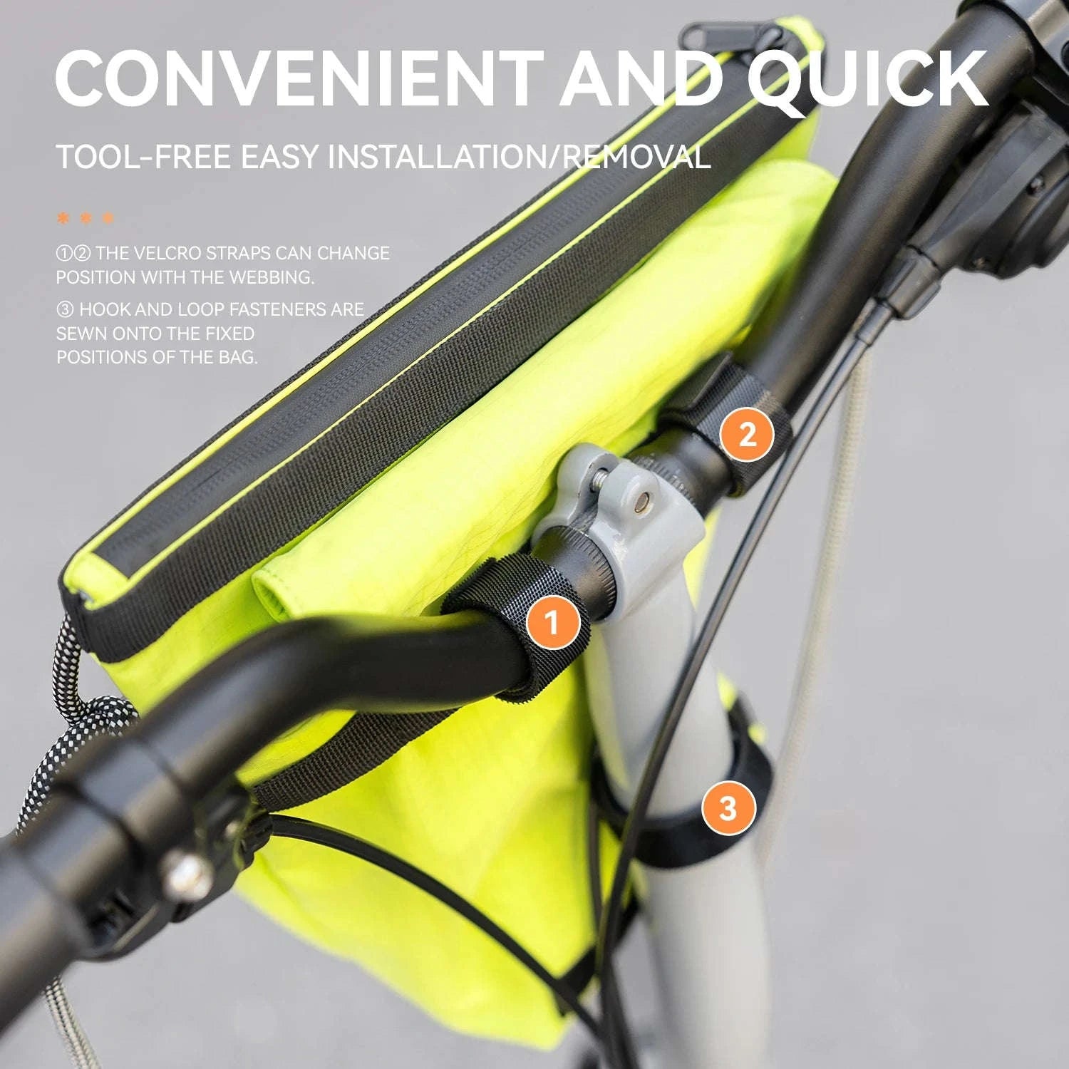 2.5L Waterproof Bike Handlebar Bag with Quick Release Mount-30110106002 / About 2.5L