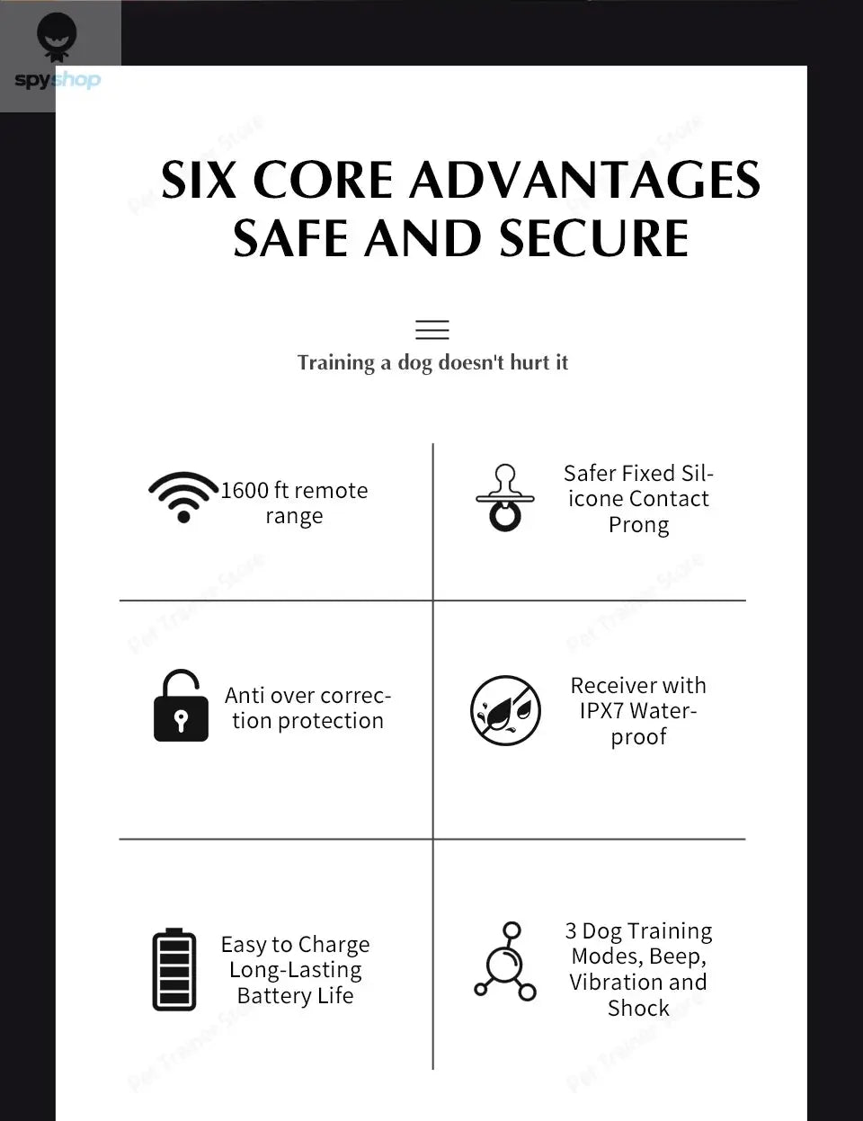 2 In 1 Electric Pet Wireless Fence Dog Training Collar Anti Runaway Up to 3 Dogs Outdoor Pet Containment Rechargeable System Spy-shop.com