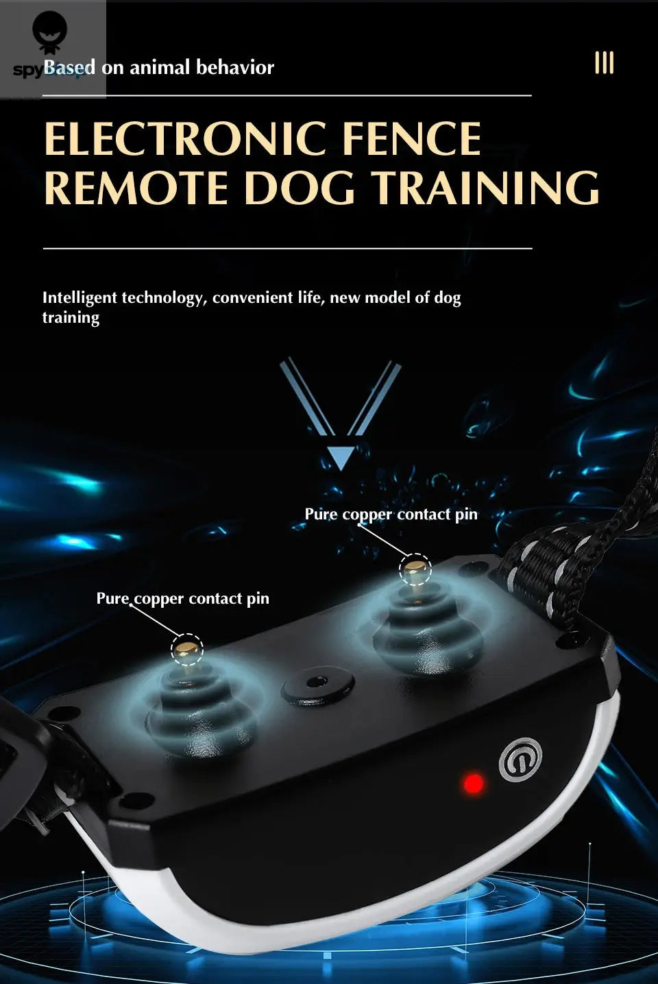 2 In 1 Electric Pet Wireless Fence Dog Training Collar Anti Runaway Up to 3 Dogs Outdoor Pet Containment Rechargeable System Spy-shop.com