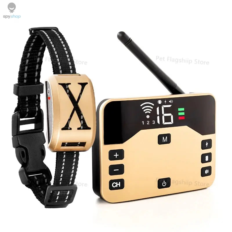 2 In 1 Electric Pet Wireless Fence Dog Training Collar Anti Runaway Up to 3 Dogs Outdoor Pet Containment Rechargeable System Spy-shop.com