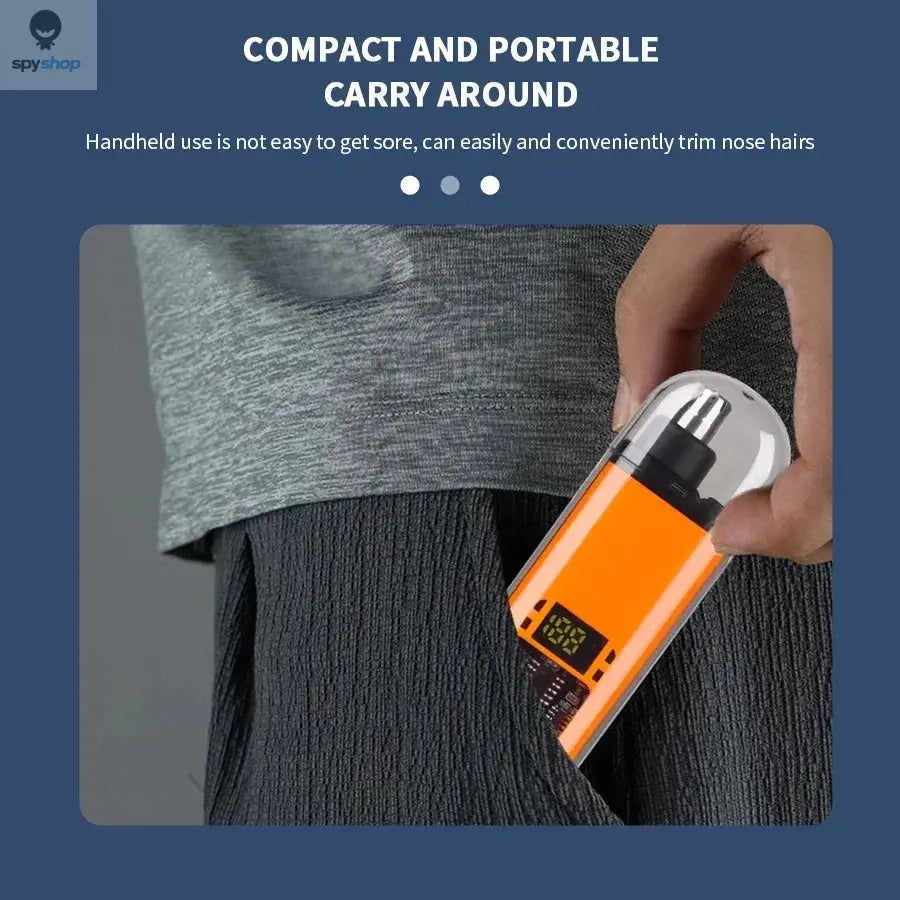 2 In 1 Electric Portable Ear And Nose Hair Trimmer Clipper 2024 Professional Painless Portable Eyebrow For Men Spy-shop.com