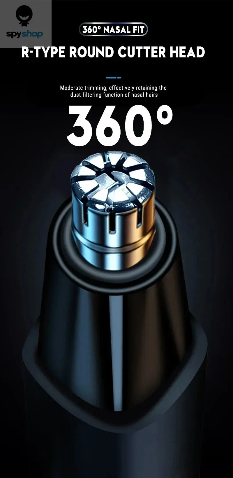 2 In 1 Electric Portable Ear And Nose Hair Trimmer Clipper 2024 Professional Painless Portable Eyebrow For Men Spy-shop.com