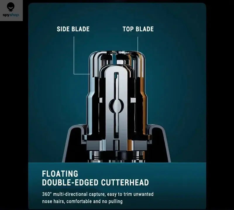 2 In 1 Electric Portable Ear And Nose Hair Trimmer Clipper 2024 Professional Painless Portable Eyebrow For Men Spy-shop.com