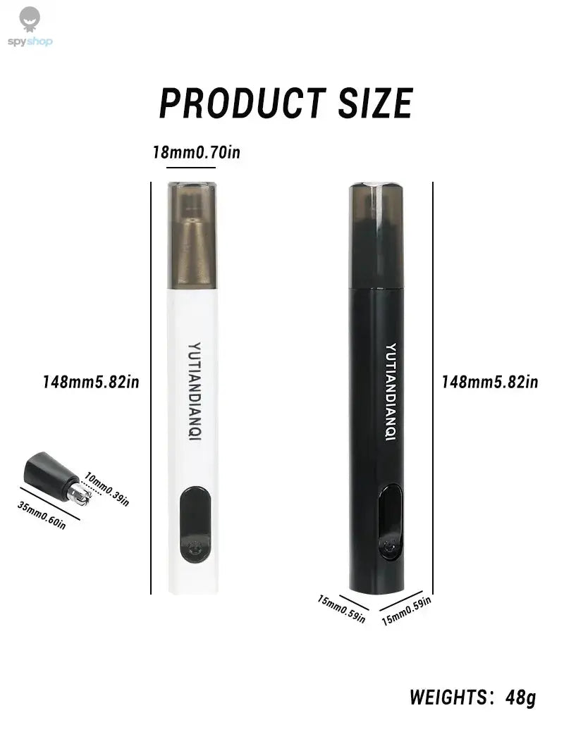 2 In 1 Electric Portable Ear And Nose Hair Trimmer Clipper 2024 Professional Painless Portable Eyebrow For Men Spy-shop.com