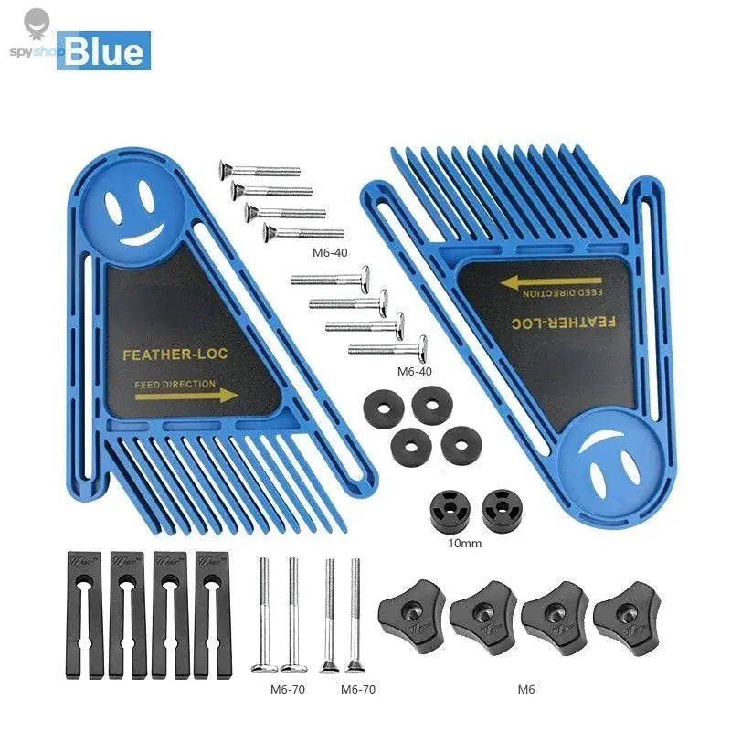 2 Pack Feather Board Double Feather Loc Board Adjustable Woodworking Safety Table Saw Push Block for Tablesaws and Router Tables