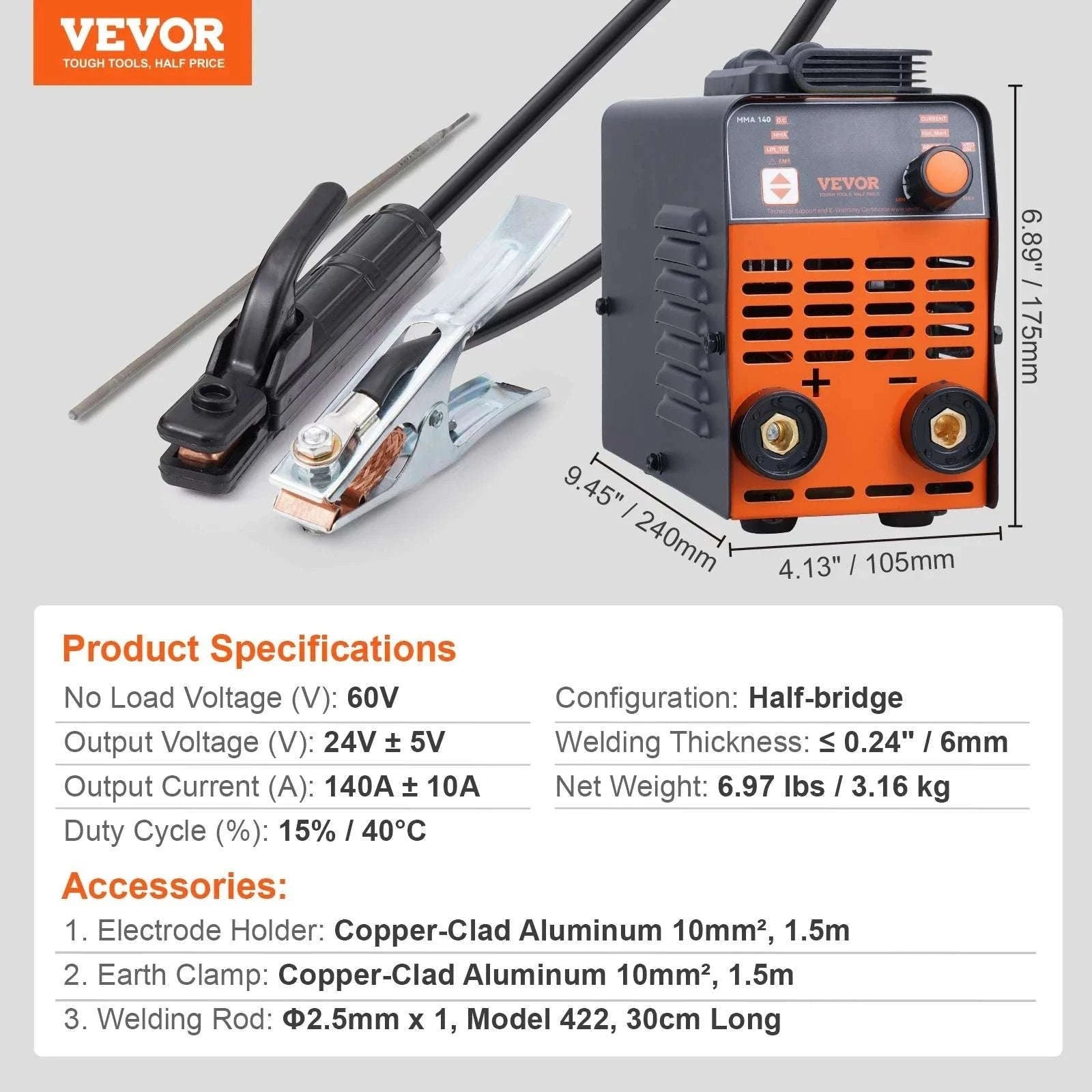 2-in-1 ARC & Lift TIG Welder Machine with IGBT and Hot Start-200A / Poland