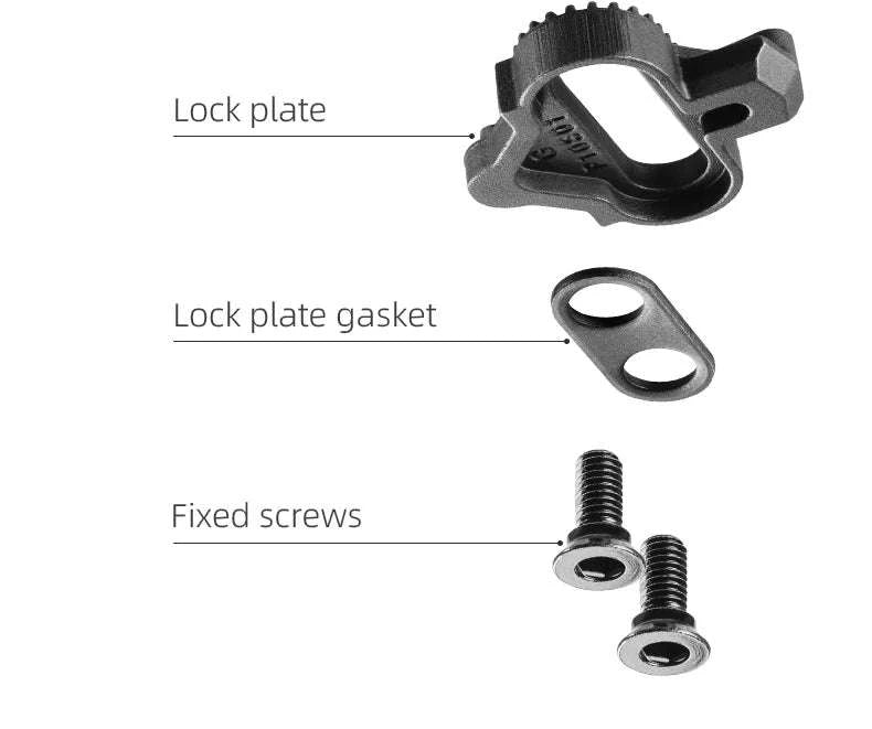 2-in-1 Bike Pedals Flat & Clipless Anti-Slip Platform for Shimano-370010001