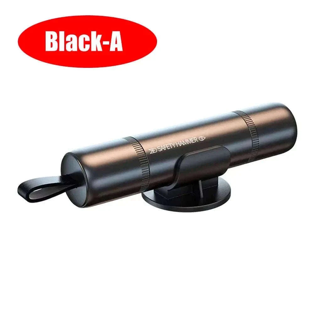 2-in-1 Car Emergency Window Breaker and Seat Belt Cutter-red B / China Mainland