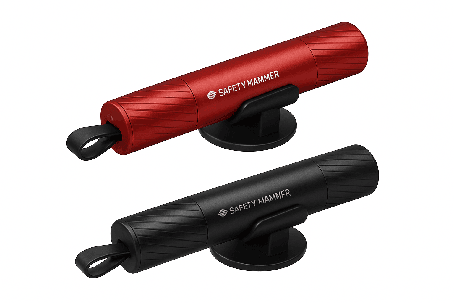 2-in-1 Car Emergency Window Breaker and Seat Belt Cutter-red B / China Mainland