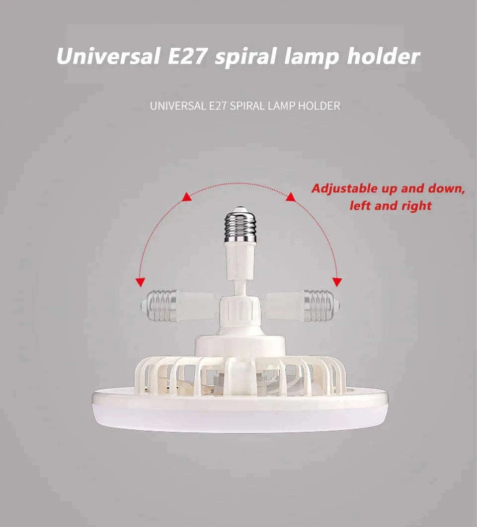 2-in-1 Ceiling Fan Lamp with Dimmable LED and Remote-L0693-19CM-F