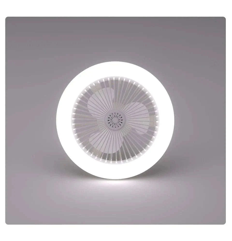 2-in-1 Ceiling Fan Lamp with Dimmable LED and Remote-L0693-19CM-F